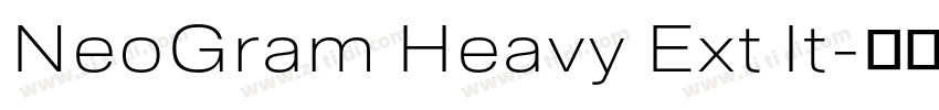 NeoGram Heavy Ext It字体转换